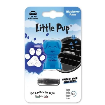 Autóillatosító, szellőzőrácsra, LITTLE JOE "PUP Blueberry Paws", kék