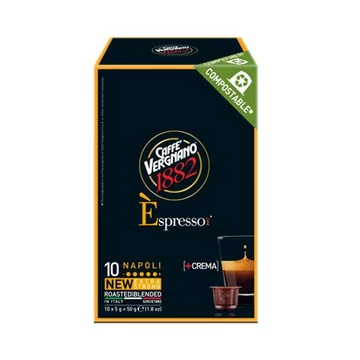 Kávékapszula, Nespresso® kompatibilis, 10 db, CAFFÉ VERGNANO "Espresso Napoli"