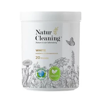 Mosópor, fehér ruhákhoz, 1 kg, NATURCLEANING "White"