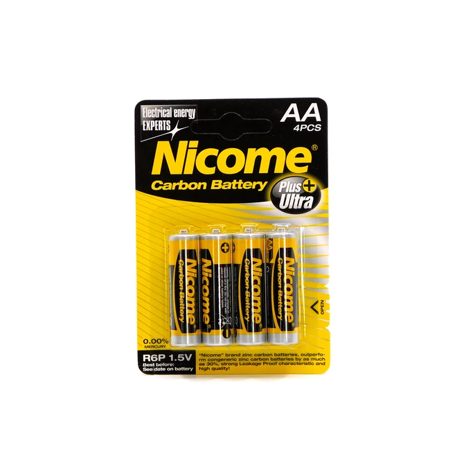 Nicome AA R6P 1,5V 4db Carbon ceruzaelem