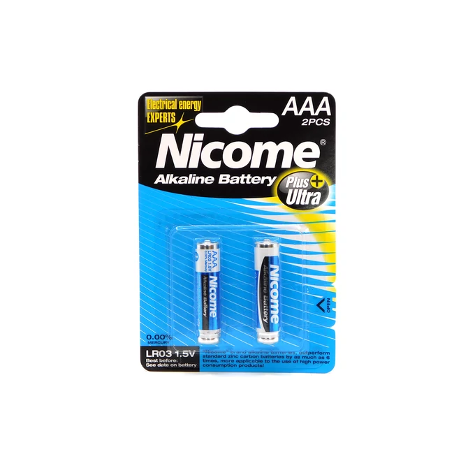 Nicome AAA LR03 1,5V 2db Alkáli ceruzaelem