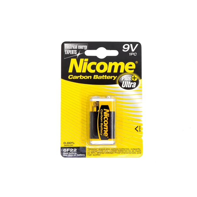 Nicome 6F22 9V-os 1db Carbon elem