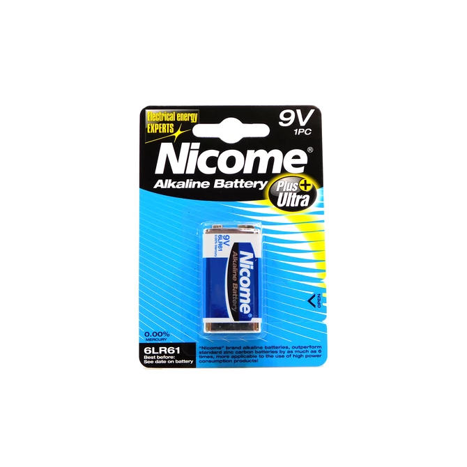 Nicome 6LR61 9V-os 1db Alkáli elem