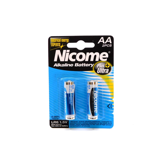 Nicome AA LR6 1,5V 2db Alkáli ceruzaelem