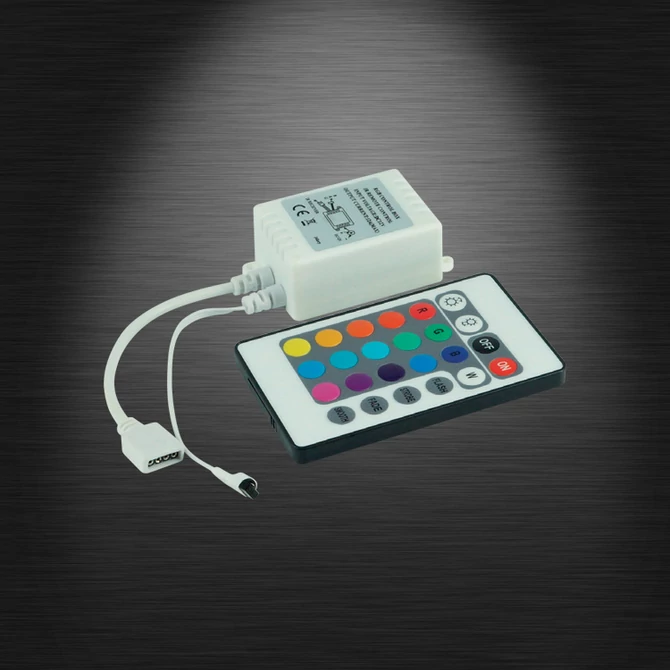 CONTROLLER 3x2A WITH BUSH IR távirányító LED szalaghoz