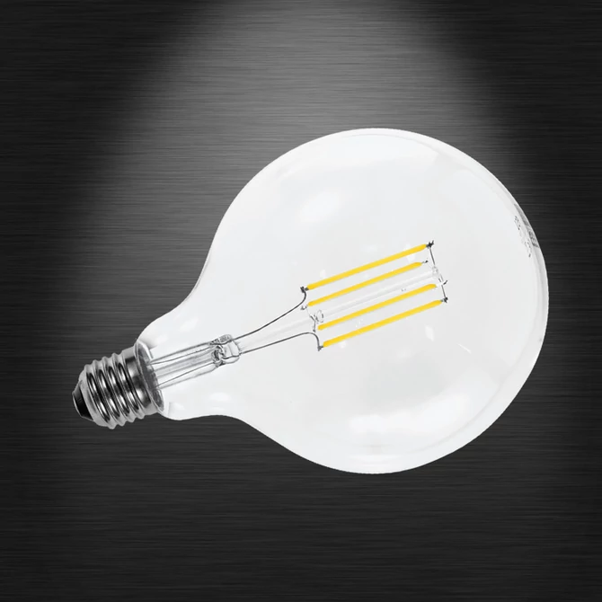 LED FILAMENT G125 E27 7W 2700K Dimmelhető fényforrás