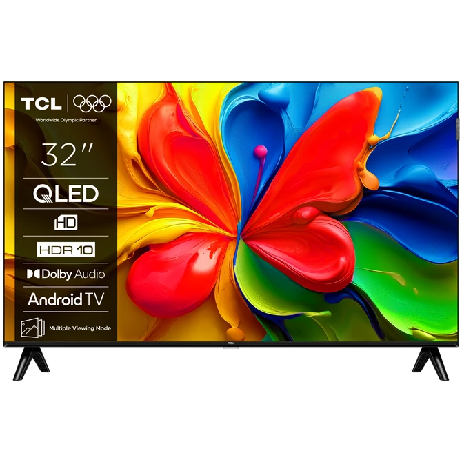 TCL 32S4K 2K QLED Televízió 81cm HD HDR Android TV