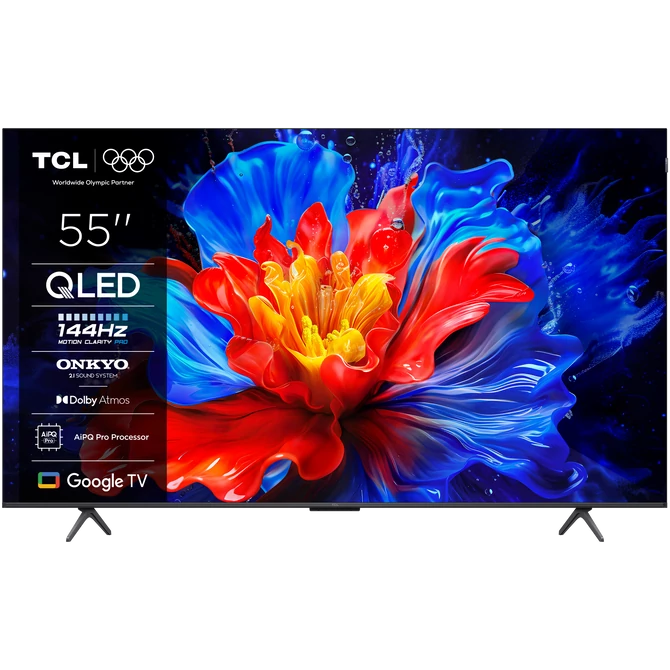 TCL 55P8K LED Televízió 139cm 4K QLED HDR Google TV