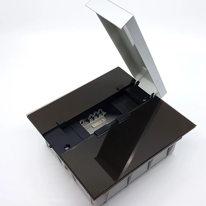 PRO BOX DELUX 12 modulos süllyesztett elosztó doboz Fekete