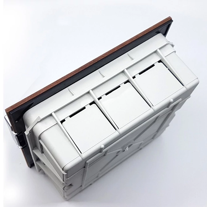 PRO BOX DELUX 12 modulos süllyesztett elosztó doboz Wenge