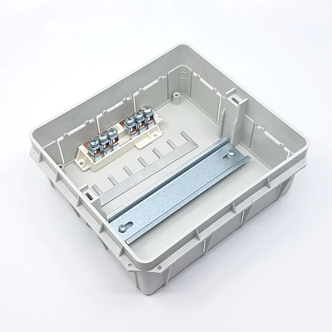 PRO BOX DELUX 12 modulos süllyesztett elosztó doboz Fekete