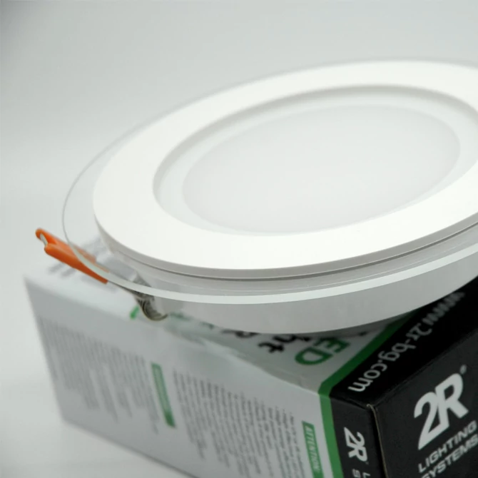 CAPRI GLASS R 18W 4500K kerek mélysugárzó