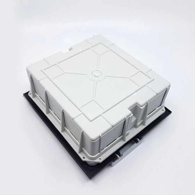 PRO BOX DELUX 12 modulos süllyesztett elosztó doboz Fekete