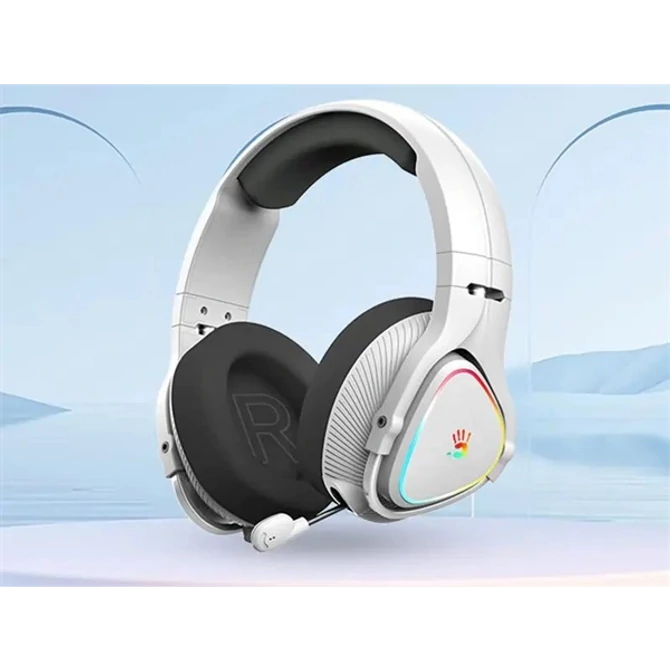 A4-Tech Bloody MR710 Multi-platform vezeték nélküli RGB szürke gamer headset