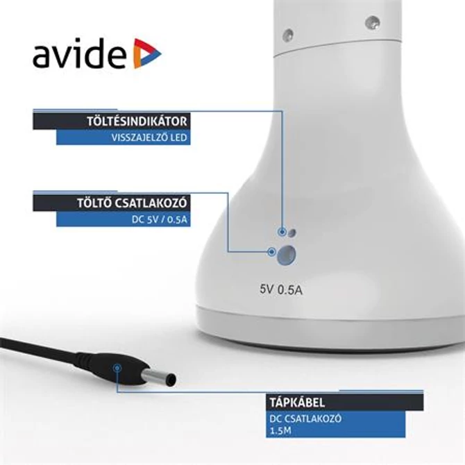Asztali lámpa, LED, 4W, AVIDE 