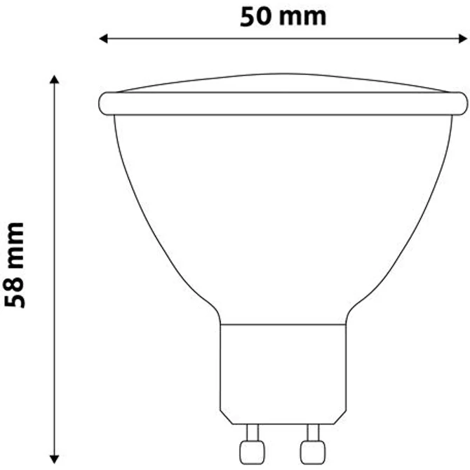 LED izzó, GU10 spot, 7W, 620lm, 4000K, AVIDE