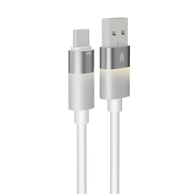 Töltőkábel, USB-A - USB-C, 18W, 1 m, AVAX 