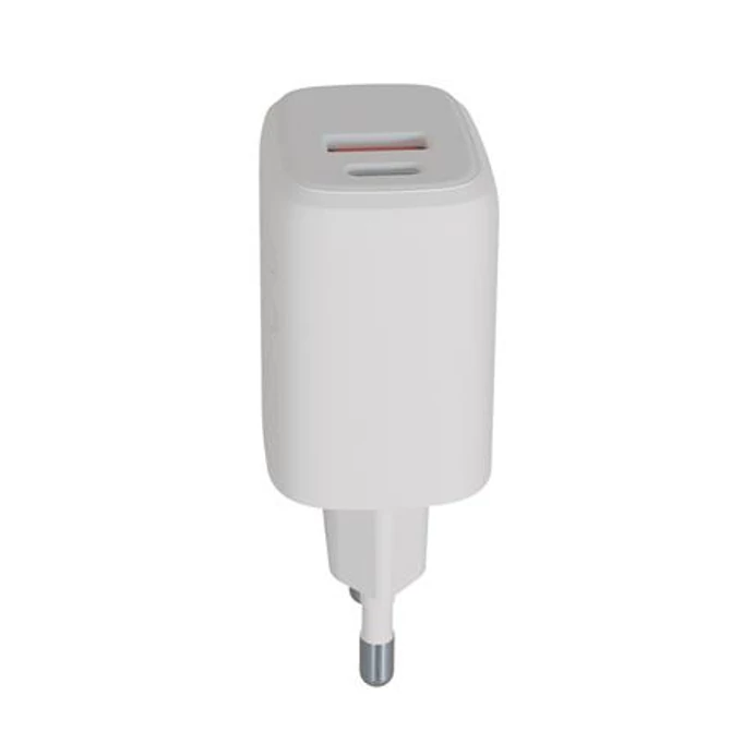 Hálózati töltő, USB-A + USB-C, 12W, AVAX 