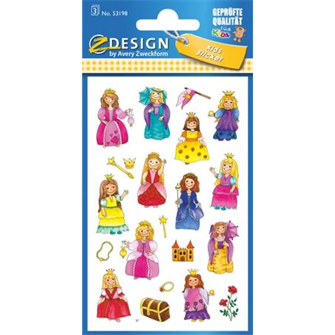 Matrica, papír, 3 ív, 76x120 mm, AVERY ZWECKFORM, 