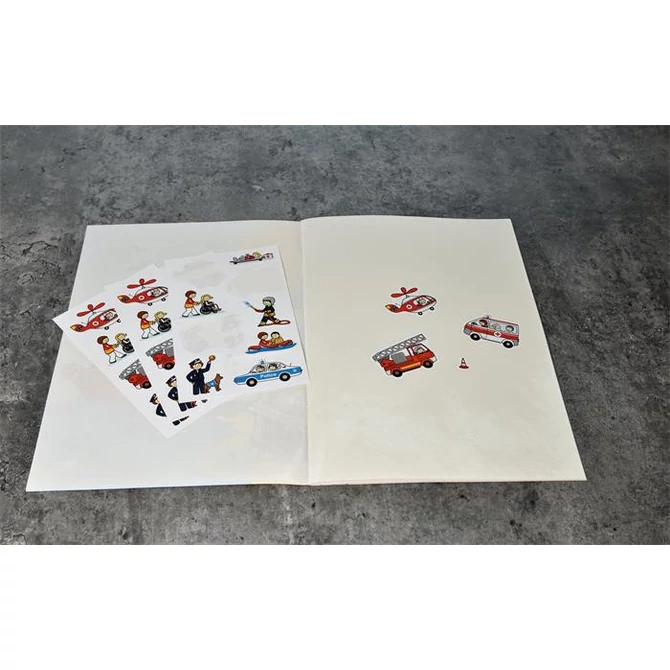 Matrica papír 3ív/csomag Avery mentősök, rendőrök, tűzoltók