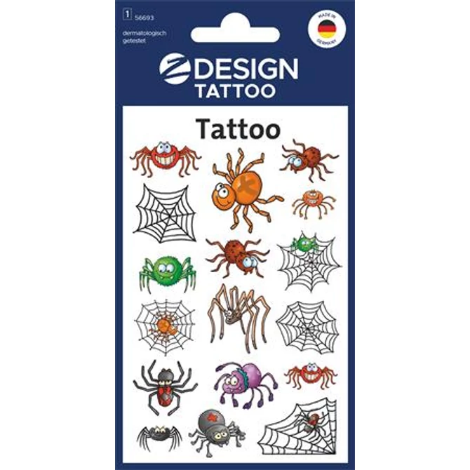 Matrica, tetoválás, 1 ív, 76x120 mm, AVERY ZWECKFORM, 