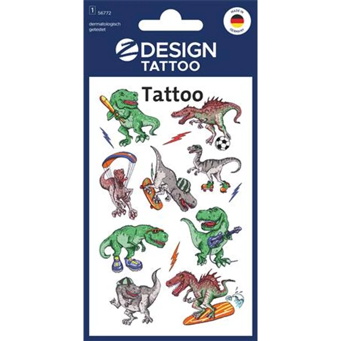 Matrica tetoválás 1ív/csomag Avery dínók