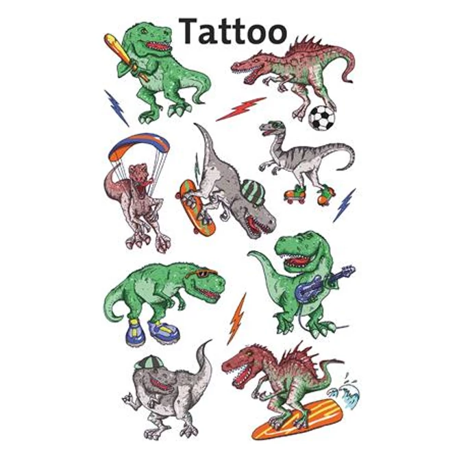 Matrica tetoválás 1ív/csomag Avery dínók