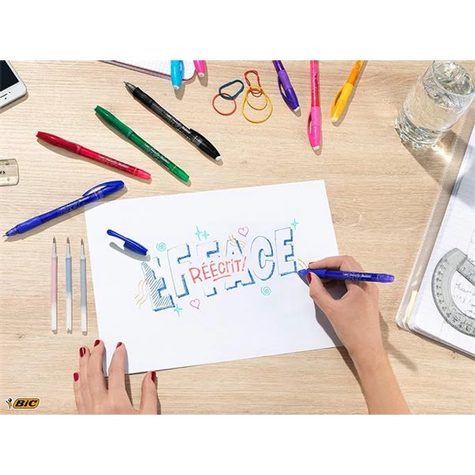 Rollertoll, törölhető, 0,35 mm, kupakos, BIC 