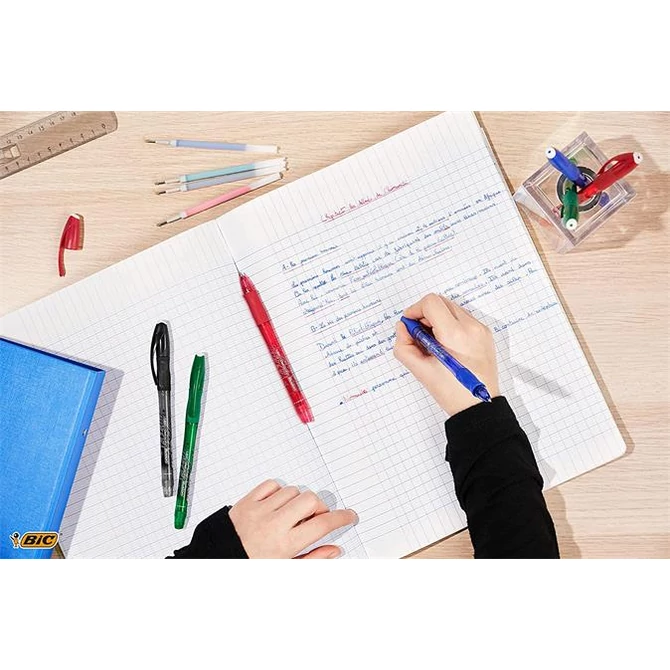 Rollertoll, törölhető, 0,35 mm, kupakos, BIC 