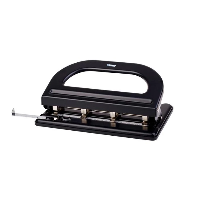 Lyukasztó, nagyteljesítményű, négylyukú, 30 lap, BOXER 