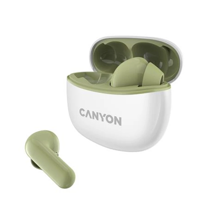 Fülhallgató, TWS vezeték nélküli, Bluetooth 5.3, CANYON 