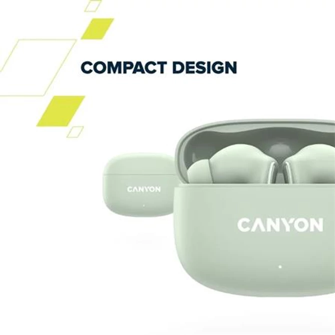 Fülhallgató, TWS vezeték nélküli, Bluetooth 5.4, CANYON 