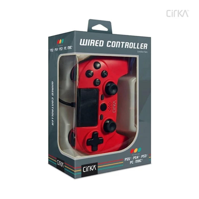 Cirka M07527-RD NuForce PS4/PC/Mac vezetékes piros kontroller