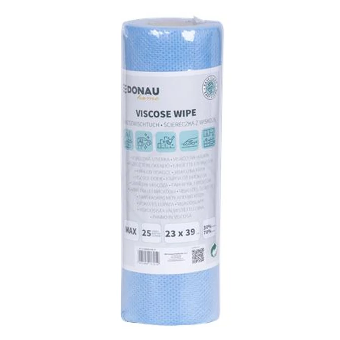 Törlőkendő, univerzális, 25 db, 23x39cm, DONAU 