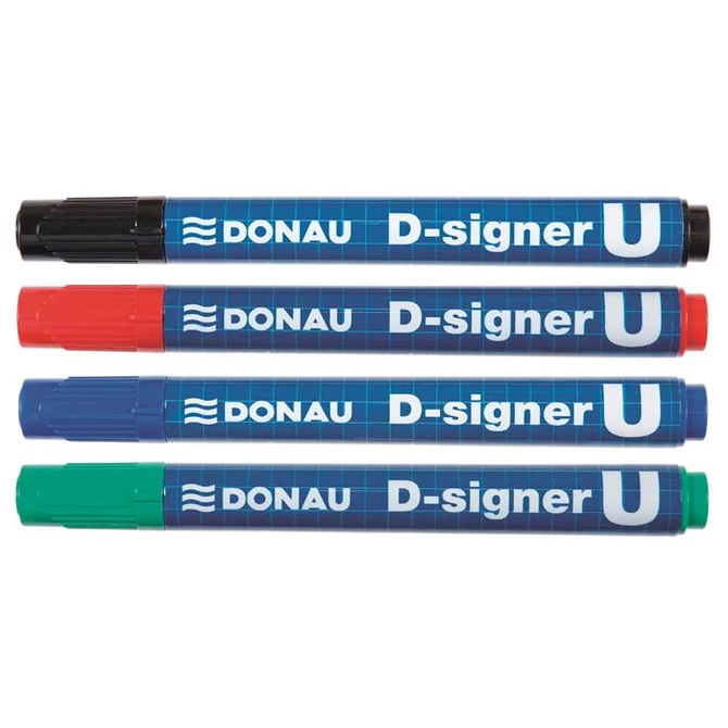 Alkoholos marker, 2-4 mm, kúpos, DONAU 