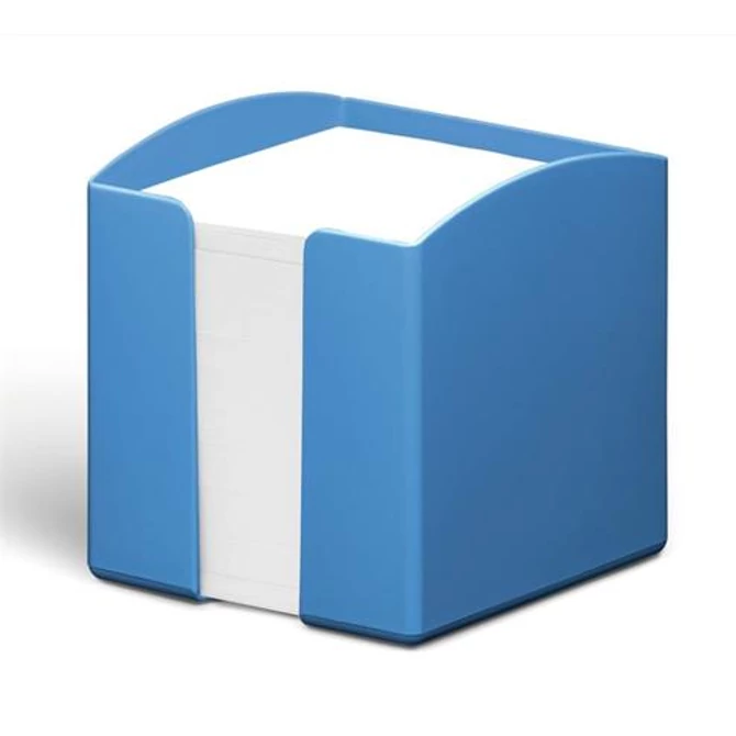 Jegyzettömbtartó, műanyag, 100x100 mm, feltöltve, DURABLE 