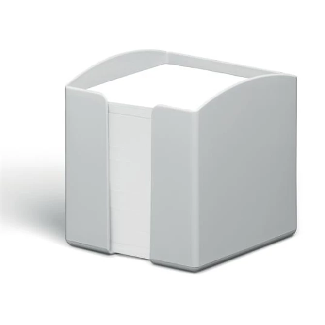 Jegyzettömbtartó, műanyag, 100x100 mm, feltöltve, DURABLE 