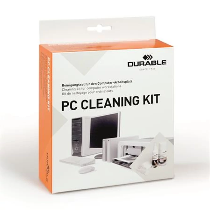 Tisztító szett, műanyag felületre, képernyőhöz, DURABLE