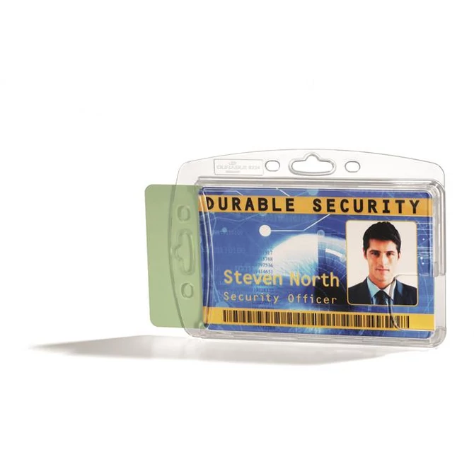 Azonosítókártya-tartó, 2 kártyához, zárt, DURABLE 