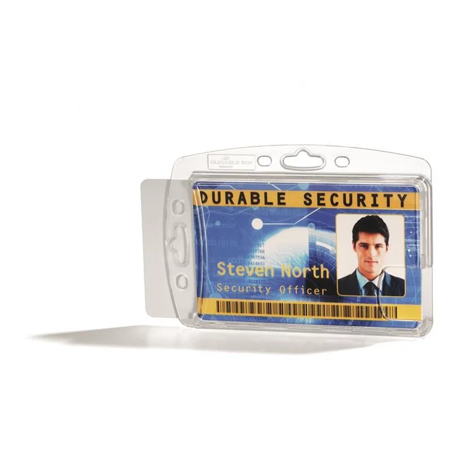 Azonosítókártya-tartó, 2 kártyához, zárt, DURABLE 