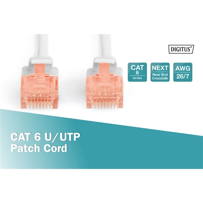 Digitus CAT6 U-UTP Patch Cable 5m Grey