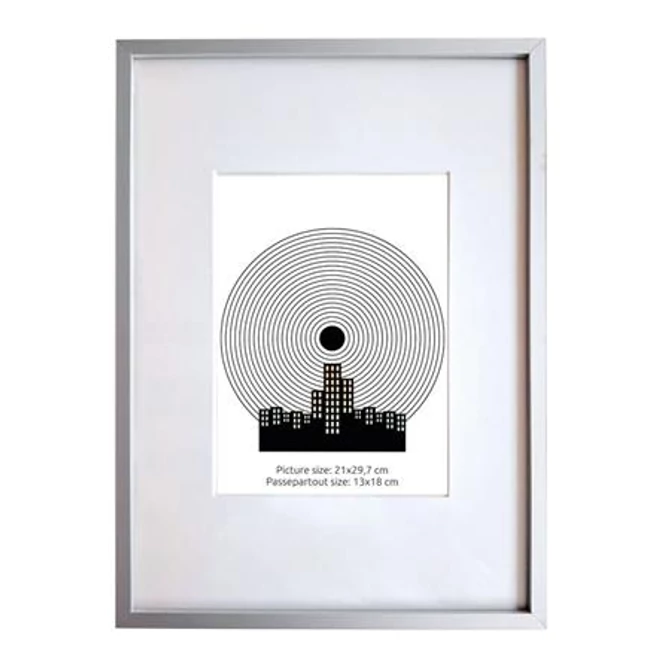 Képkeret, 21x29,7 cm, aluminium keret, 