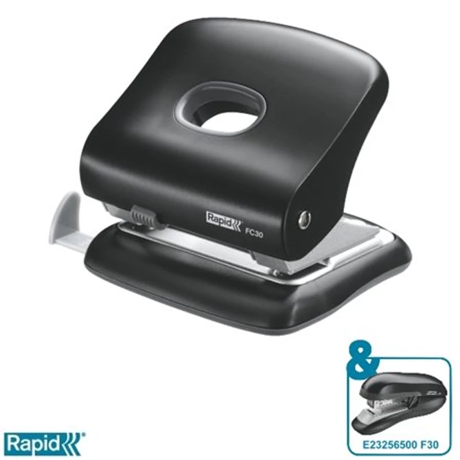 Lyukasztó, kétlyukú, 30 lap, RAPID 