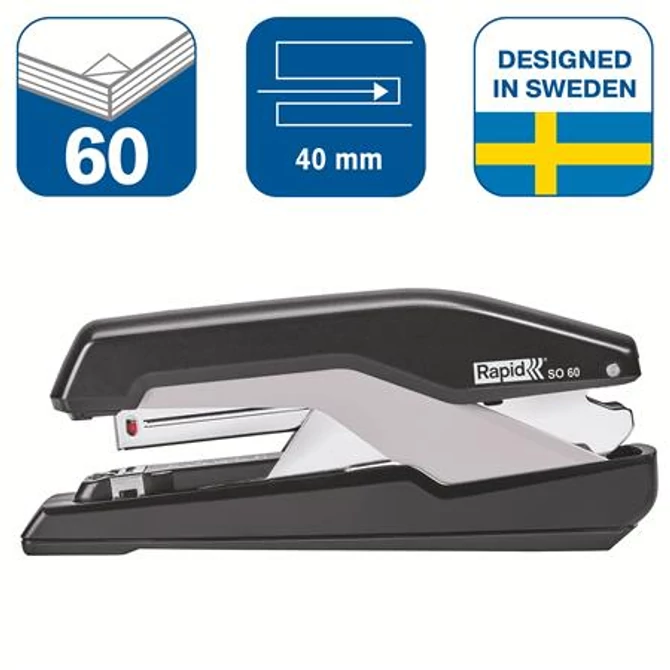 Tűzőgép, 60 lap, lapos tűzés, RAPID 