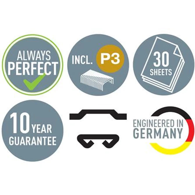 Tűzőgép, 24/6, 26/6, 30 lap, LEITZ 