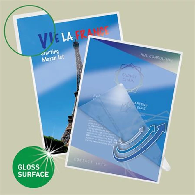 Meleglamináló fólia, 100mikron, A3, fényes, UDT technológiával, LEITZ 