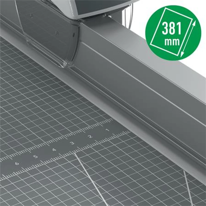 Vágógép, görgős, A4+, 15 lap, LEITZ 