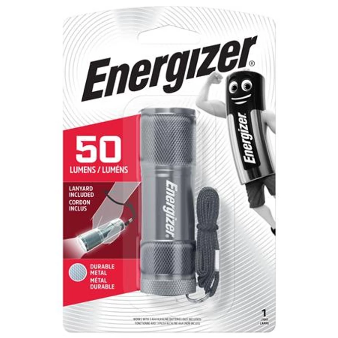 Elemlámpa, LED, 3xAAA (nem tartozék), fém ház, ENERGIZER 