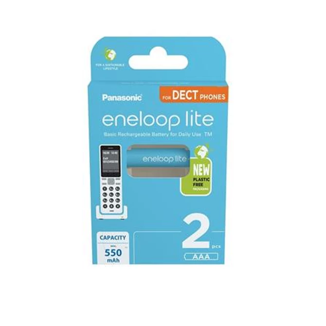Panasonic Eneloop BK-4LCCE/2DE AAA 550mAh mikro ceruza akku 2db/csomag