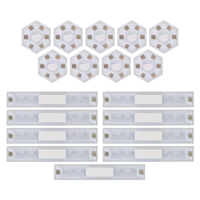 Emos GoSmart Lines fehér, 9 részből álló, 34 W, RGBIC dimmelhető, WiFi LED lámpa